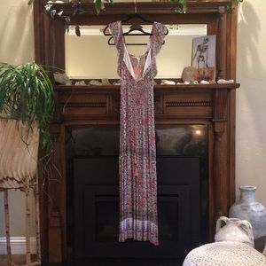 Pink & Blue Paisley • Chelsea & Violet Maxi